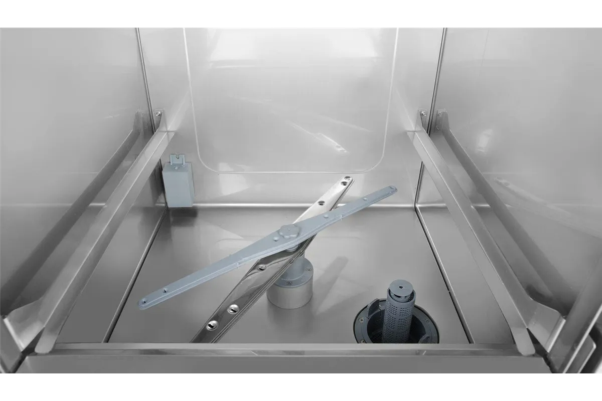 Zmywarka gastronomiczna podblatowa 50x50 Doppio z dozownikiem detergentu i pompą spustową 400V 4900W Hendi 237366