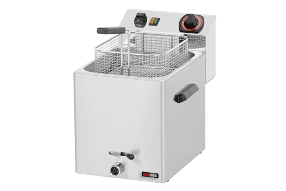 FE - 07 V ﻿Frytownica elektryczna 8 l z kranem Red Fox 00000225