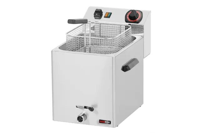 FE - 07 V ﻿Frytownica elektryczna 8 l z kranem Red Fox 00000225
