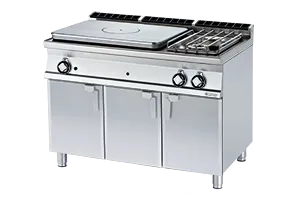 TP2-712 G/P ﻿﻿Kuchnia żeliwna gazowa z szafką RM Gastro 00000918