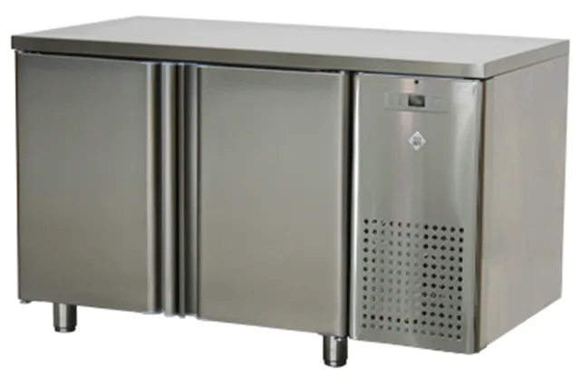 SCH 2D DSL Stół chłodniczy dwudrzwiowy ze zlewem i rantem RM Gastro 00008714