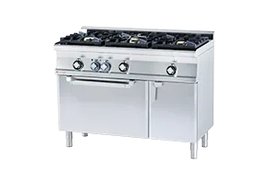 CF3-612 GEMV WOK ﻿﻿Kuchnia gazowa WOK z piekarnikiem elektrycznym RM Gastro 00006013