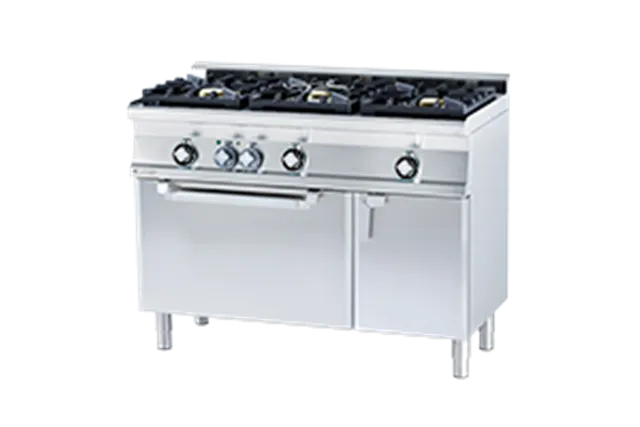 CF3-612 GEMV WOK ﻿﻿Kuchnia gazowa WOK z piekarnikiem elektrycznym RM Gastro 00006013