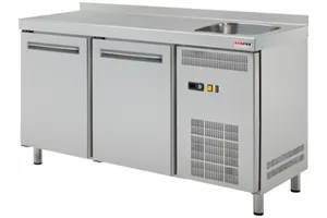 RT 2DS ﻿Stół chłodniczy dwudrzwiowy ze zlewem Red Fox 00001409