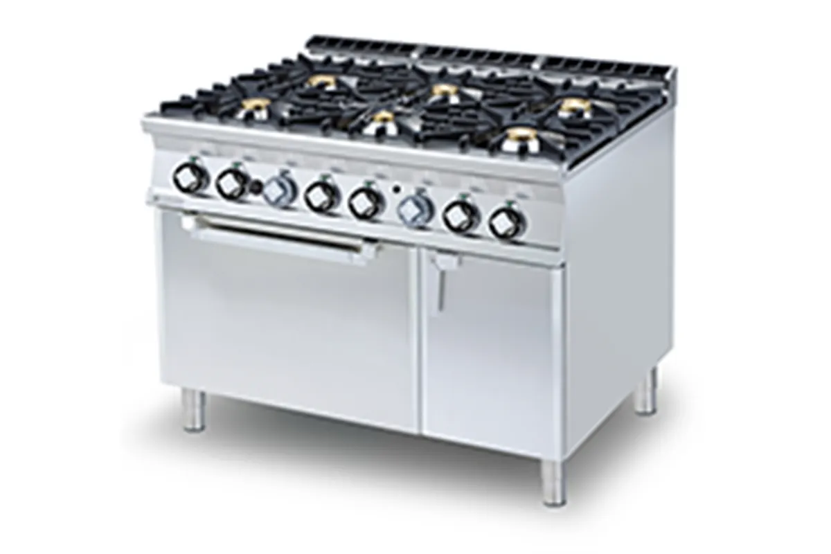 CF6-912 GEV ﻿﻿Kuchnia gazowa z piekarnikiem elektrycznym RM Gastro 00001084