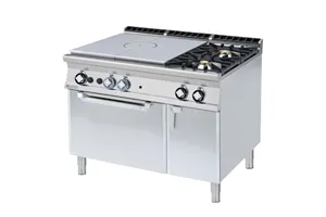 TPF2-912 GEV ﻿﻿Kuchnia żeliwna gazowa z piekarnikiem elektrycznym RM Gastro 00001095