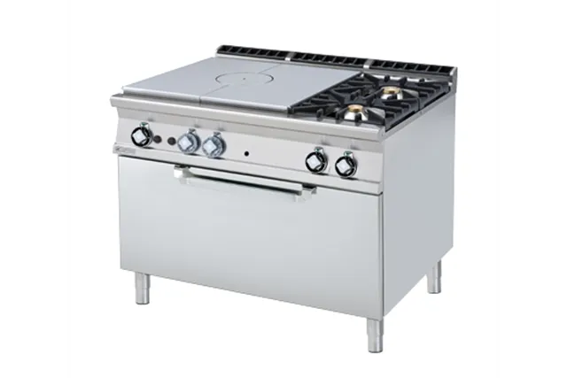 TPF2-912 G ﻿﻿Kuchnia żeliwna z ﻿piekarnikiem gazowa RM Gastro 00001096