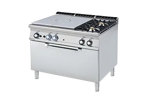 TPF2-912 GE ﻿﻿Kuchnia żeliwna gazowa z piekarnikiem elektrycznym RM Gastro 00001097