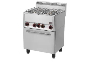 SPT 60 GLS ﻿Kuchnia gazowa z piekarnikiem elektrycznym Red Fox 00000542