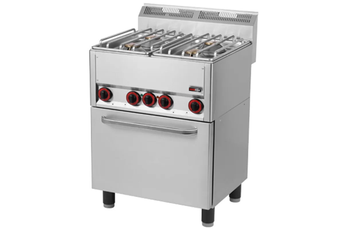 SPT 60 GLS ﻿Kuchnia gazowa z piekarnikiem elektrycznym Red Fox 00000542