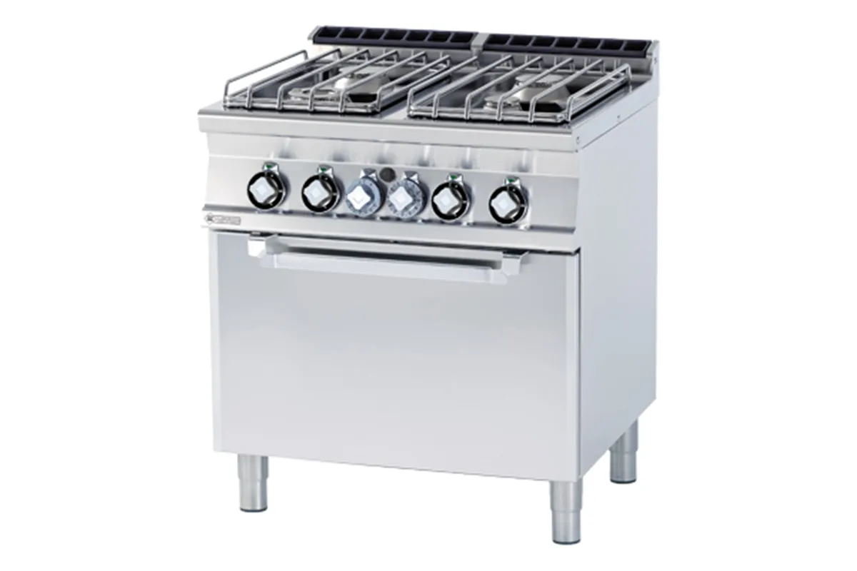 CF4-78 GE/P ﻿﻿Kuchnia gazowa z piekarnikiem elektrycznym RM Gastro 00000969