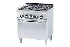 CFV4-78 GE/P ﻿﻿Kuchnia gazowa z piekarnikiem elektrycznym RM Gastro 00008740