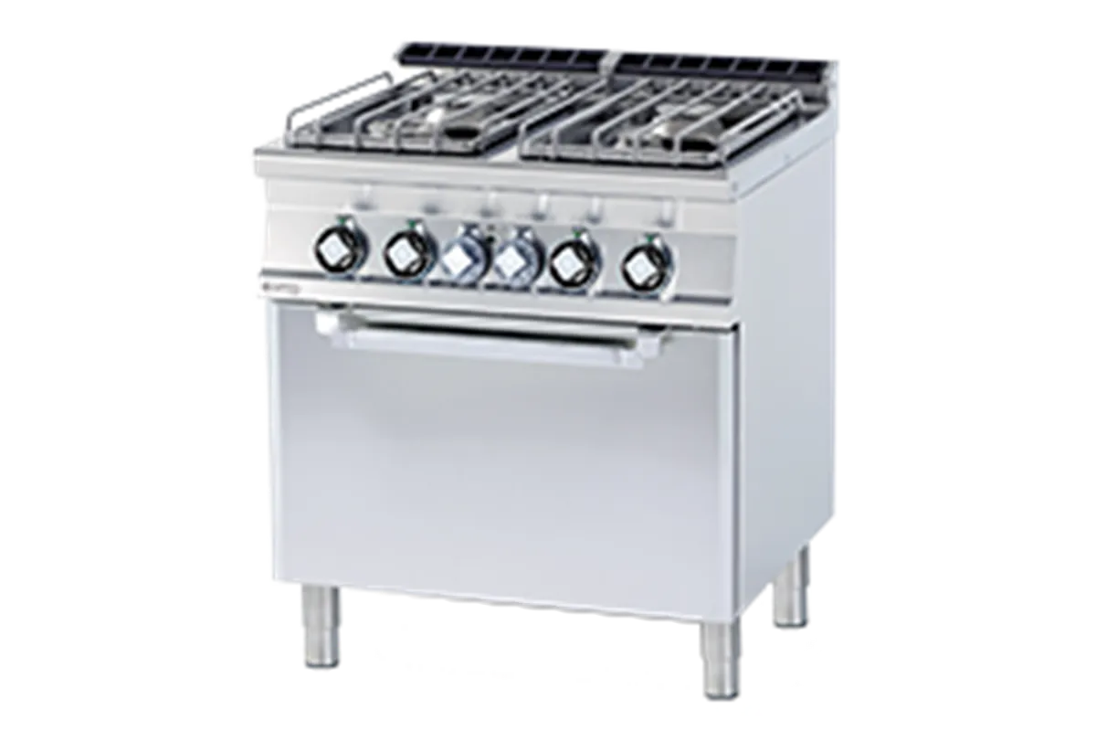 CFV4-78 GE/P ﻿﻿Kuchnia gazowa z piekarnikiem elektrycznym RM Gastro 00008740