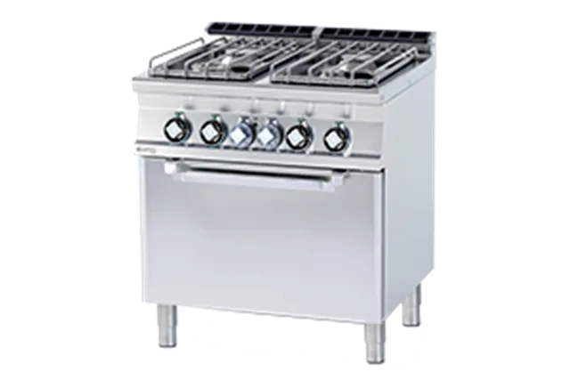 CFV4-78 GE/P ﻿﻿Kuchnia gazowa z piekarnikiem elektrycznym RM Gastro 00008740