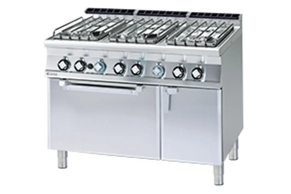 CF6-712 GV/P ﻿﻿﻿Kuchnia z piekarnikiem gazowa RM Gastro 00000968