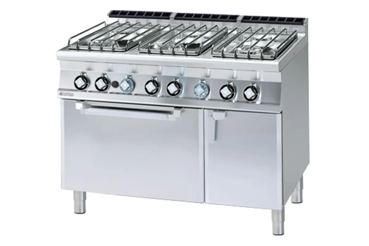 CF6-712 GETV/P ﻿﻿Kuchnia gazowa z piekarnikiem elektrycznym RM Gastro 00000970