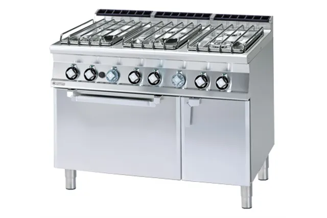 CF6-712 GETV/P ﻿﻿Kuchnia gazowa z piekarnikiem elektrycznym RM Gastro 00000970