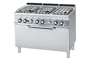 CF6-712 G/P ﻿﻿﻿Kuchnia z piekarnikiem gazowa RM Gastro 00000967