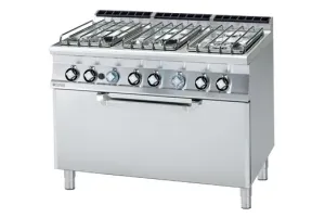 CF6-712 GE/P ﻿﻿Kuchnia gazowa z piekarnikiem elektrycznym RM Gastro 00000971