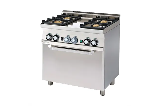 CF4-68 GEM ﻿﻿Kuchnia gazowa z piekarnikiem elektrycznym RM Gastro 00000669