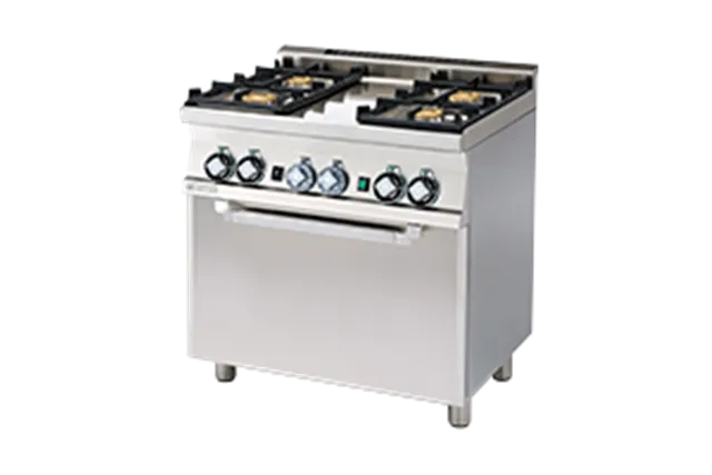 CF4-68 G ﻿﻿Kuchnia gazowa z piekarnikiem RM Gastro 00000672