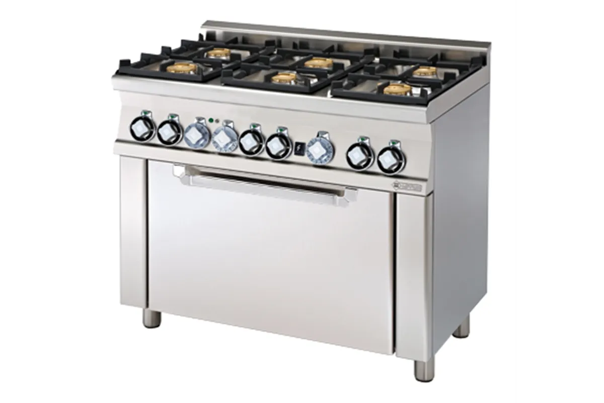 CF6-610 GEM ﻿﻿Kuchnia gazowa z piekarnikiem elektrycznym RM Gastro 00000671