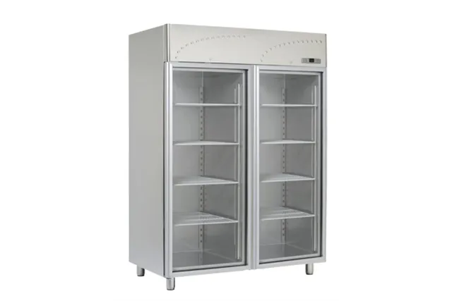 LS - 140 SV ﻿﻿Szafa chłodnicza przeszklona dwudrzwiowa GN 2/1 RM Gastro 00024046