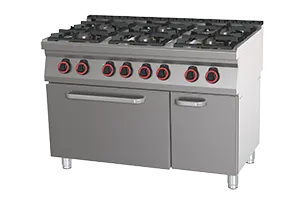 SPT 70/120 21 GE ﻿Kuchnia gazowa z piekarnikiem elektrycznym Red Fox 00026435