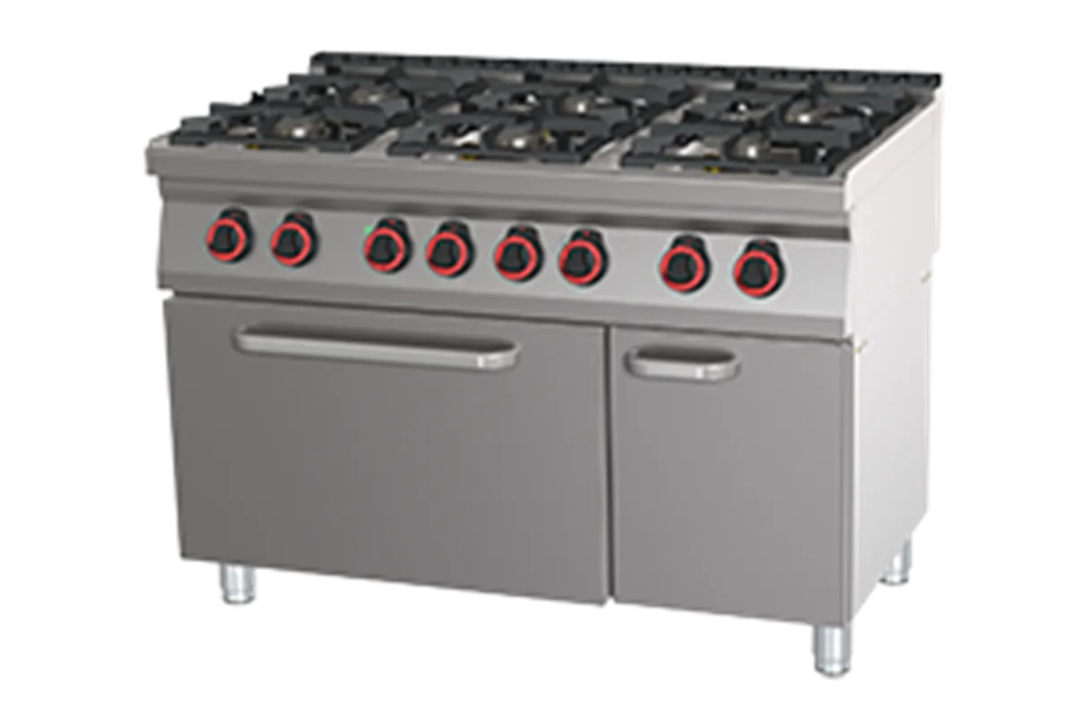 SPT 70/120 21 GE ﻿Kuchnia gazowa z piekarnikiem elektrycznym Red Fox 00026435