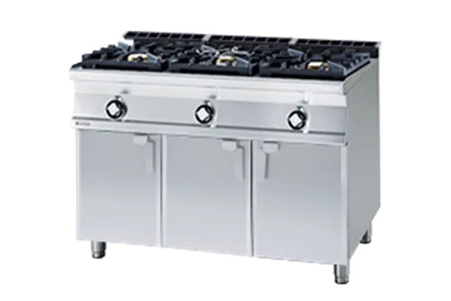 PC3- 712 G ﻿﻿Kuchnia gazowa z szafką RM Gastro 00026844