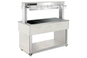 TR - brown+ 3 RAL ﻿﻿Witryna grzewcza szklana RM Gastro 00027123