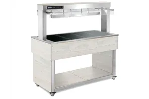 TR - brown+ 6 RAL ﻿﻿Witryna grzewcza szklana RM Gastro 00027127