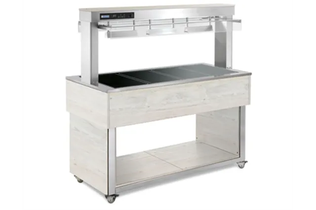 TR - brown+ 6 RAL ﻿﻿Witryna grzewcza szklana RM Gastro 00027127