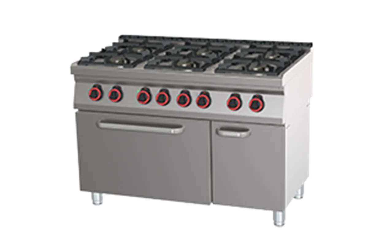 SPBT 70/120 21 GE ﻿Kuchnia gazowa z piekarnikiem elektrycznym Red Fox 00027279