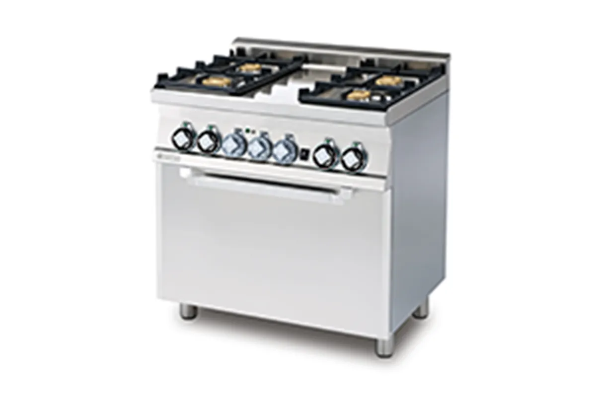 CFM4-68 GEM ﻿﻿Kuchnia gazowa z piekarnikiem elektrycznym RM Gastro 00028259