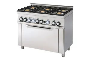 CFM6-610 GEM ﻿﻿Kuchnia gazowa z piekarnikiem elektrycznym RM Gastro 00028260