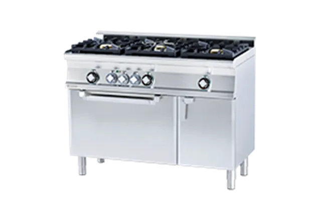 CFM3-612 GEMV WOK ﻿﻿Kuchnia gazowa WOK z piekarnikiem elektrycznym RM Gastro 00028268