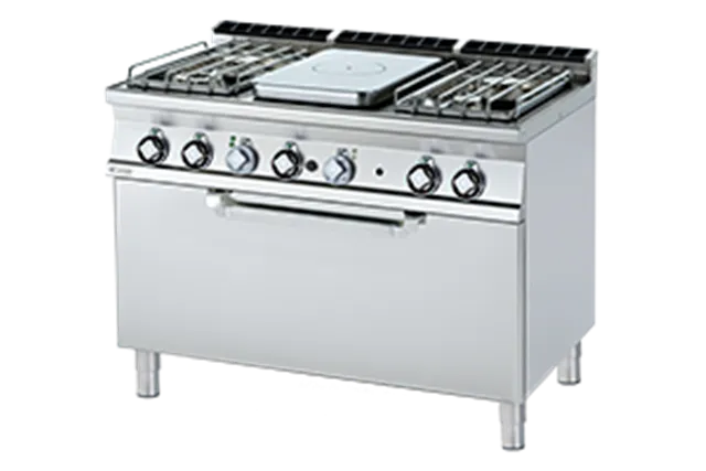 TPF4-712 G/P ﻿﻿﻿Kuchnia żeliwna ﻿z piekarnikiem gazowa RM Gastro 00028294