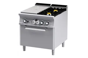 TPFV2-98 GE ﻿﻿Kuchnia ﻿żeliwna gazowa z piekarnikiem elektrycznym RM Gastro 00028321