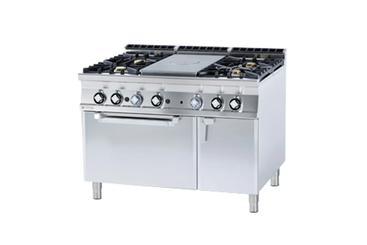 TPF4-912 GV ﻿﻿Kuchnia żeliwna z ﻿piekarnikiem gazowa RM Gastro 00028324