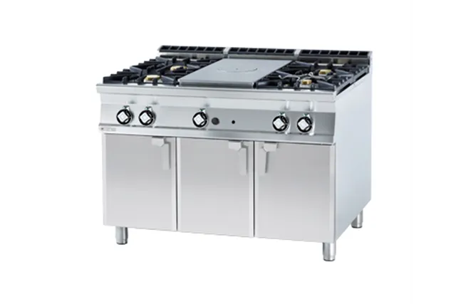 TP4-912 G ﻿﻿Kuchnia żeliwna z ﻿szafką gazowa RM Gastro 00028331