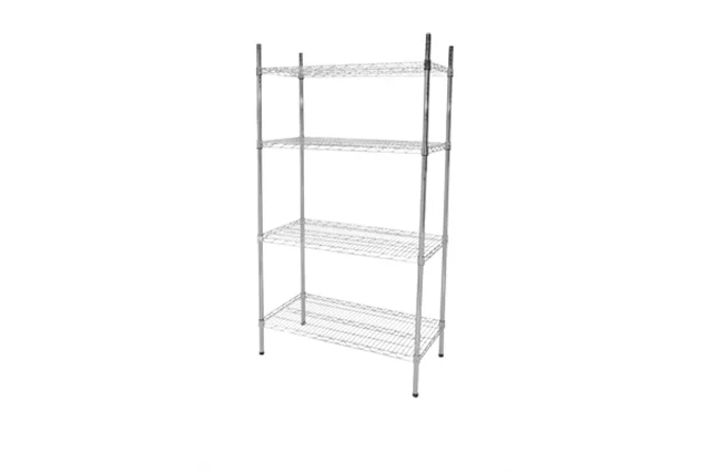 C610 - 1220 ﻿Regał magazynowy chrom. 4-półkowy Red Fox 00028686