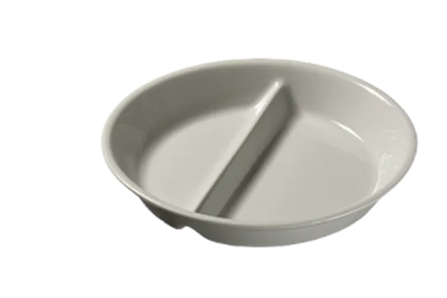 Talerz z melaminy obiadowy, dzielony Red Fox 00029514