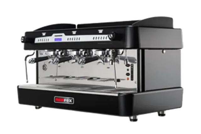 Q 3/B Ekspres do kawy 3-grupowy czarny Red Fox 00032111