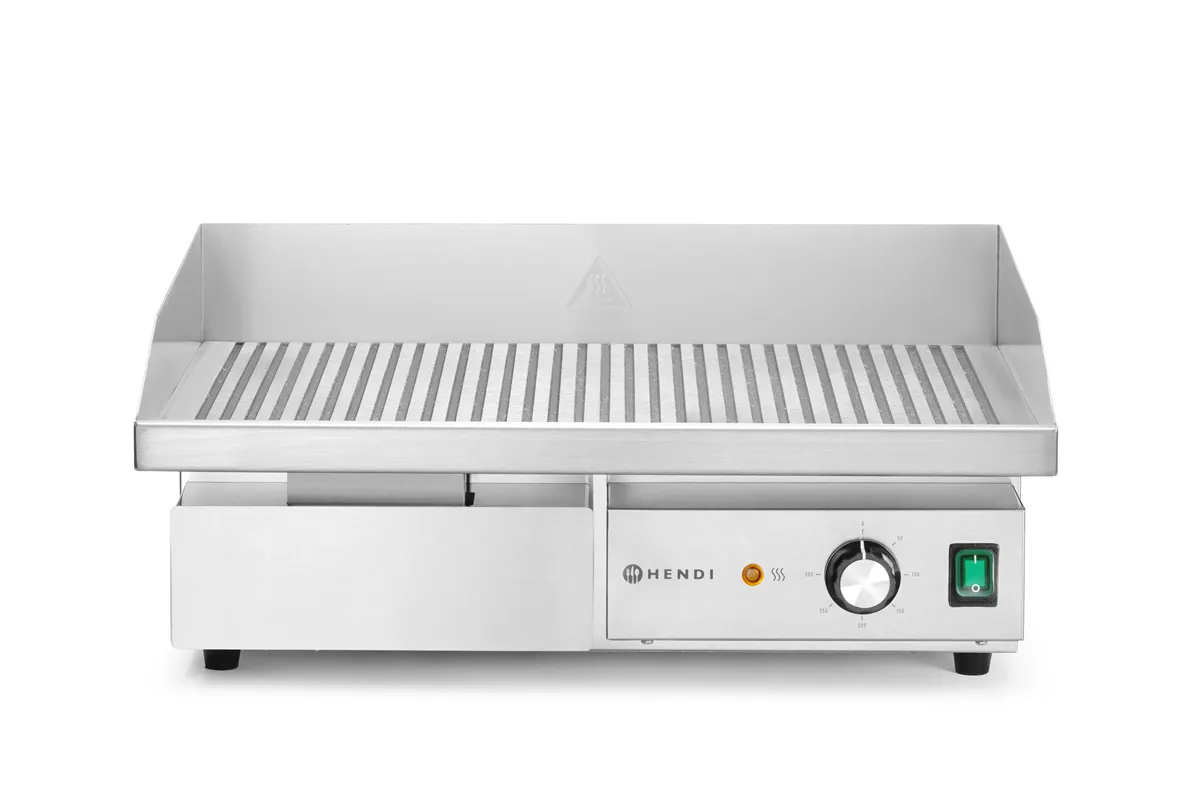 Płyta grillowa żebrowana, Budget Line, ryflowana, 220-240V/3000W, 550x430x240mm HENDI 154984