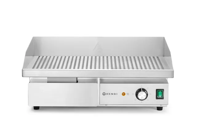Płyta grillowa żebrowana, Budget Line, ryflowana, 220-240V/3000W, 550x430x240mm HENDI 154984