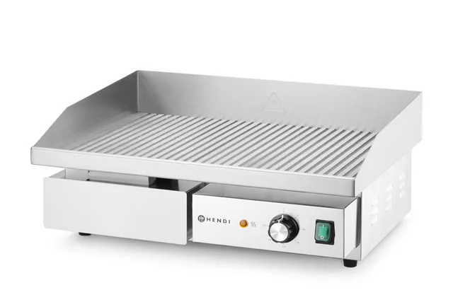 Płyta grillowa żebrowana, Budget Line, ryflowana, 220-240V/3000W, 550x430x240mm HENDI 154984