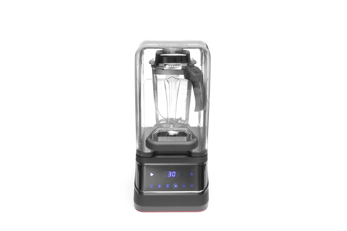 Cyfrowy blender barmański z obudową wyciszającą i kielichem BPA-free, 230V/1680W, 250x300x546mm HENDI 230664