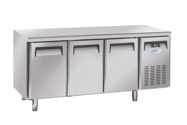 Stół chłodniczy 3-drzwiowy z agregatem bocznym, GN 1/1, 230V/350W, 1800x700x850mm Arktic 236727