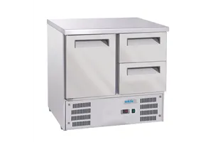 Stół chłodniczy z 1 drzwiami i 2 szufladami, GN 1/1, 247L, 220-240V/143W, 900x700x855mm Arktic 236765